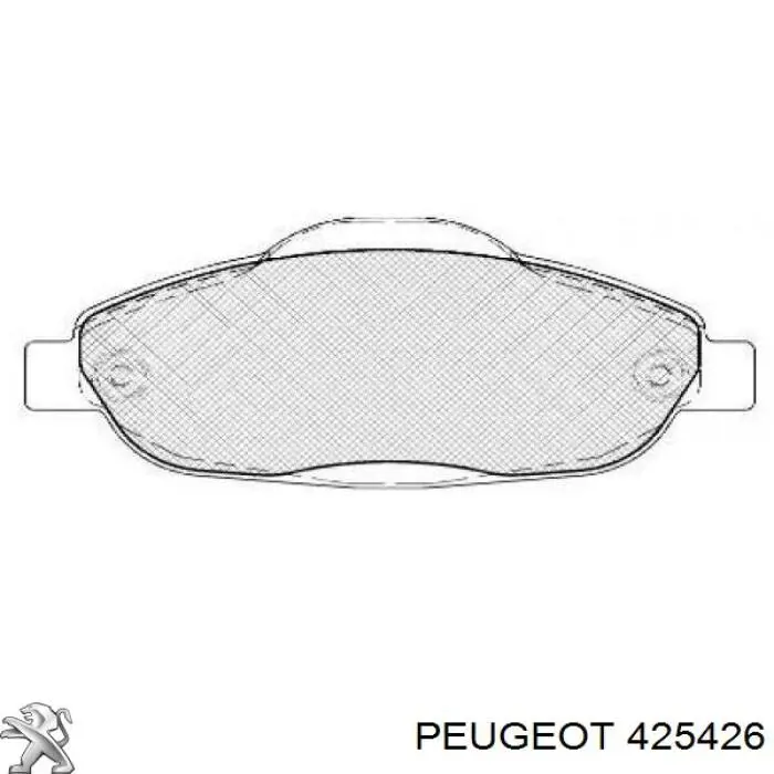 425426 Peugeot/Citroen колодки тормозные передние дисковые