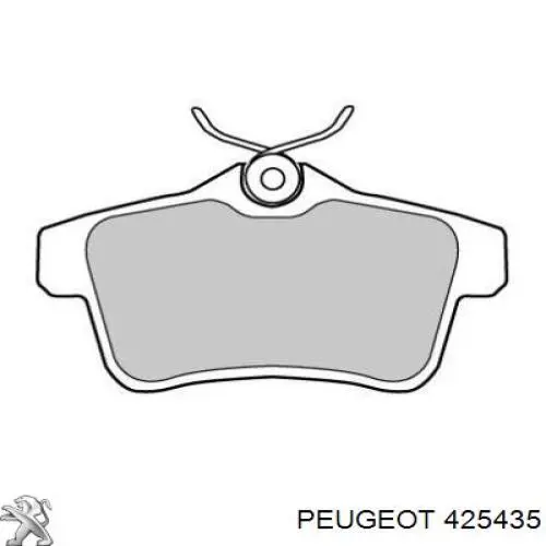 Задние тормозные колодки 425435 Peugeot/Citroen
