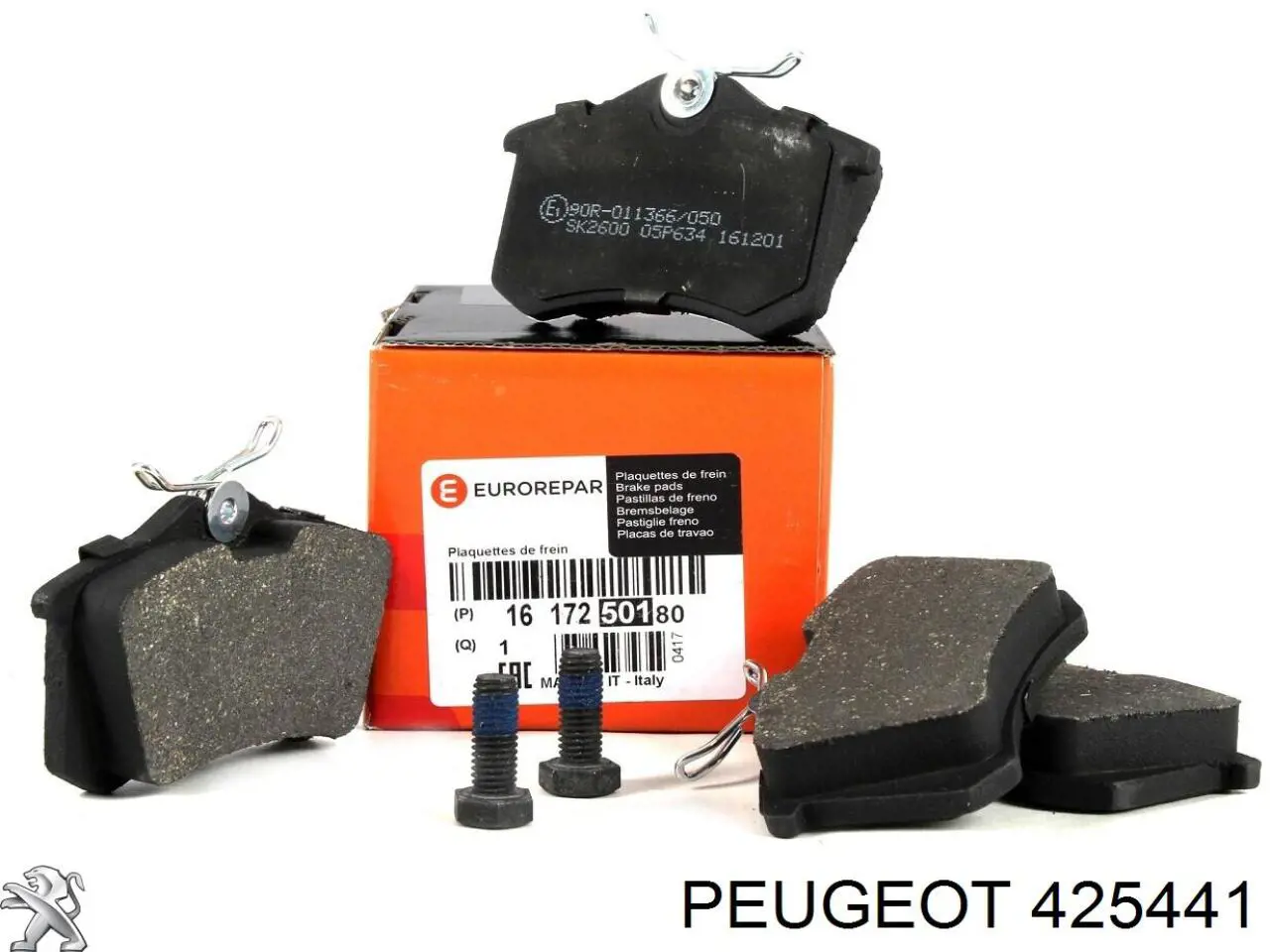 425441 Peugeot/Citroen колодки тормозные задние дисковые