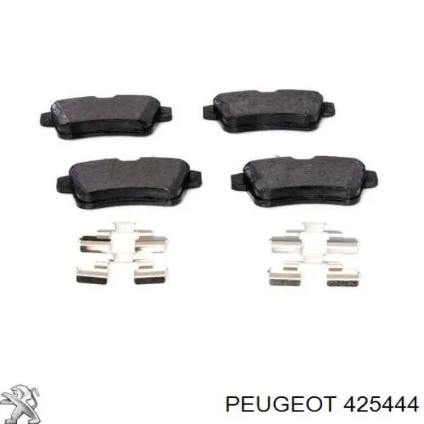 Задние тормозные колодки 425444 Peugeot/Citroen