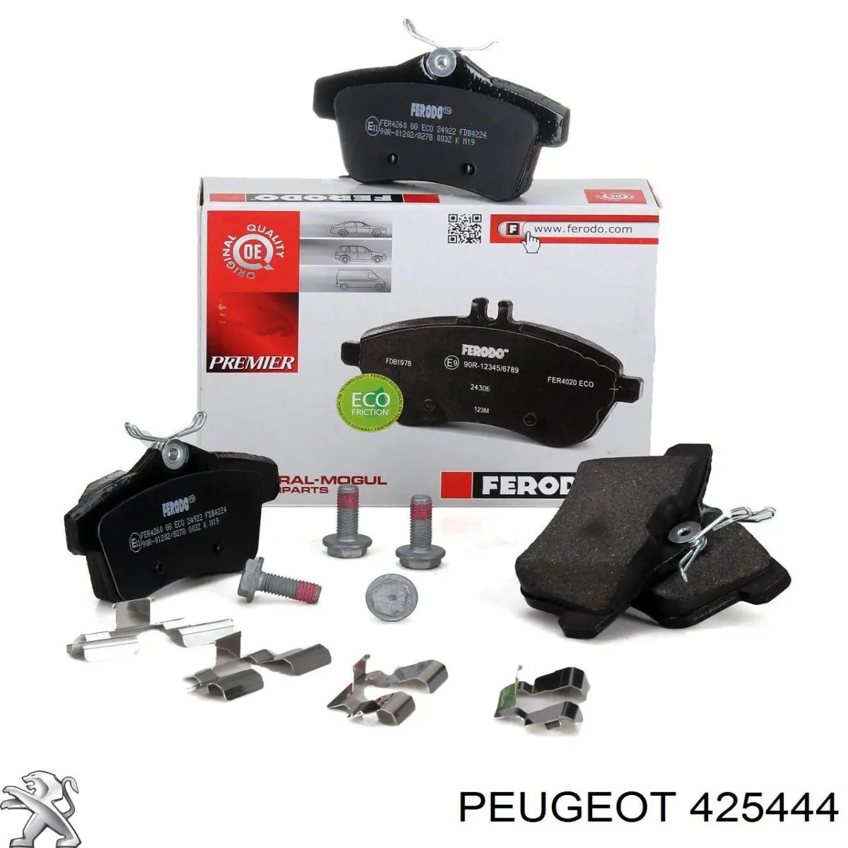 Купить 425444 Peugeot/Citroen Колодки тормозные задние, дисковые