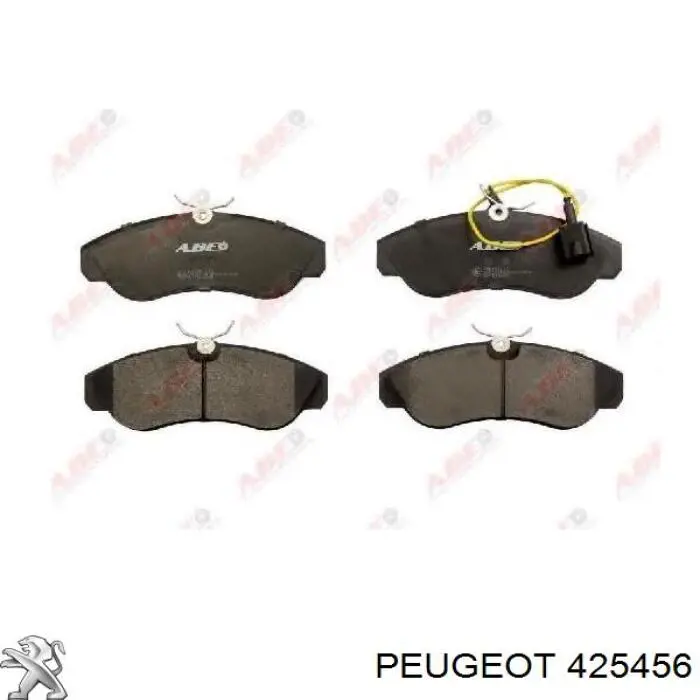 425456 Peugeot/Citroen колодки тормозные передние дисковые