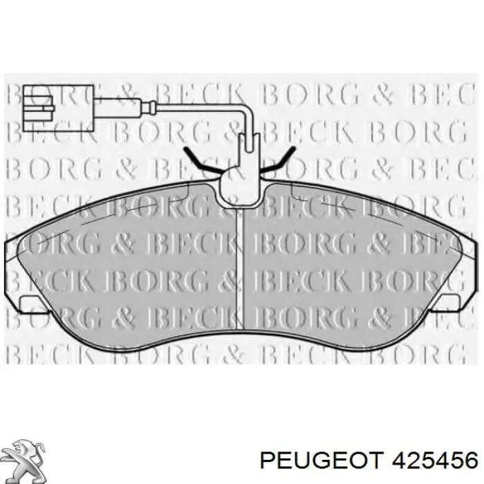 Купить 425456 Peugeot/Citroen Колодки тормозные