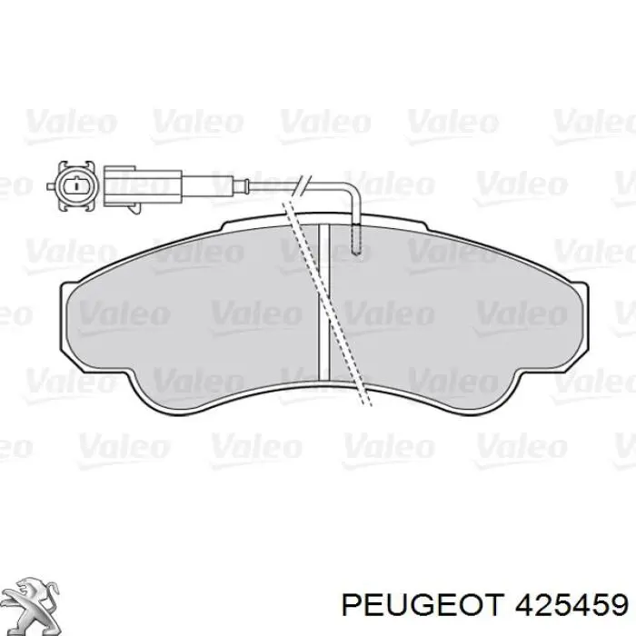 425459 Peugeot/Citroen колодки тормозные передние дисковые