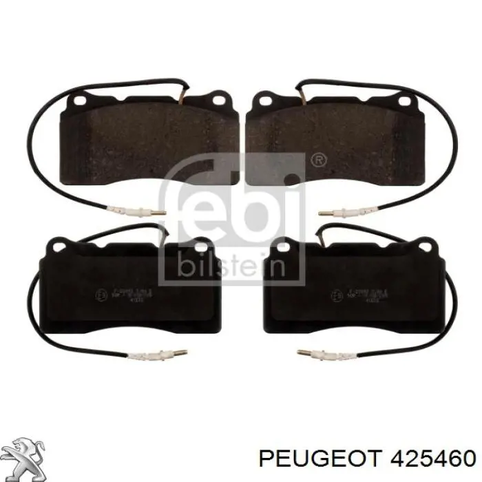 Передние тормозные колодки 425460 Peugeot/Citroen