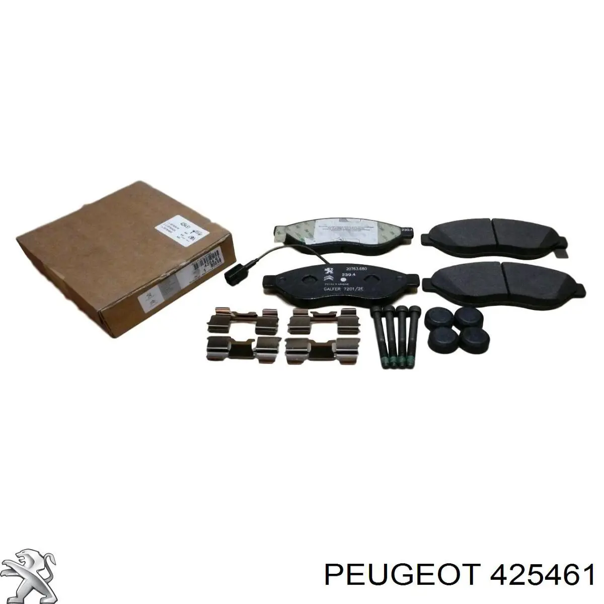 Передние тормозные колодки 425461 Peugeot/Citroen