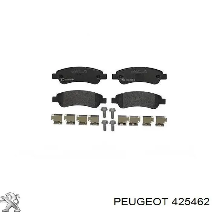425462 Peugeot/Citroen колодки тормозные передние дисковые