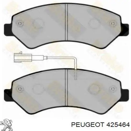 425464 Peugeot/Citroen Колодки передние