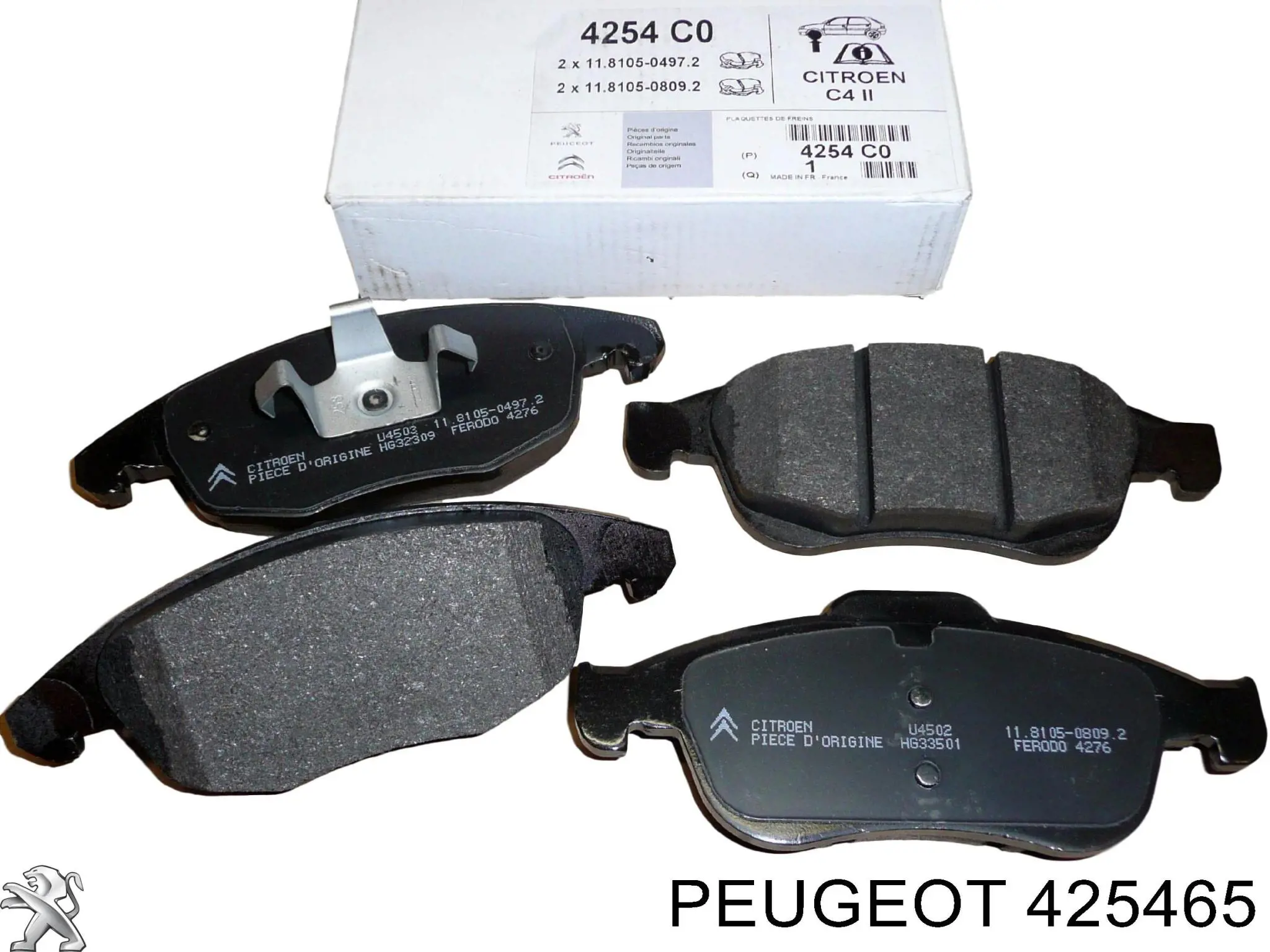 Колодки Peugeot/Citroen 425465 цена, от 16.53 USD