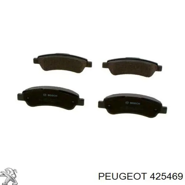 425469 Peugeot/Citroen колодки тормозные задние дисковые