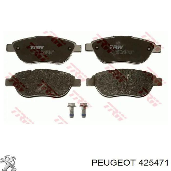Pastillas de freno delanteras 425471 Peugeot/Citroen