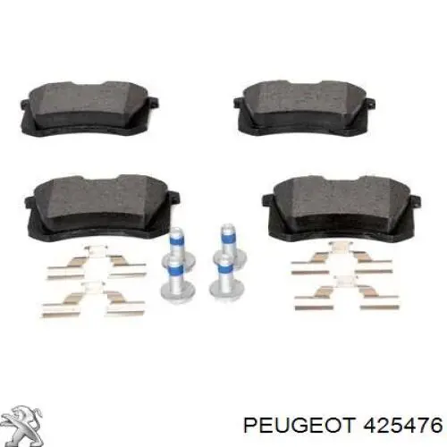 Задние тормозные колодки 425476 Peugeot/Citroen