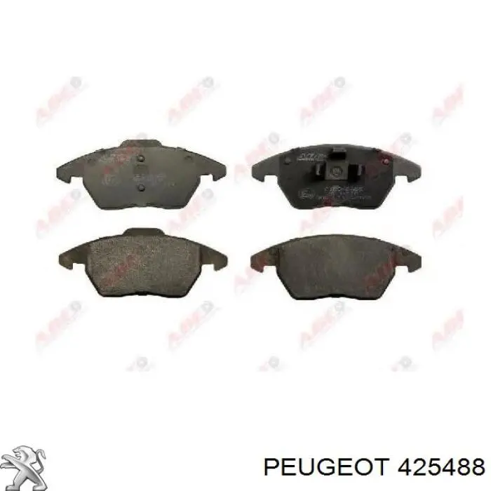 425488 Peugeot/Citroen колодки тормозные передние дисковые