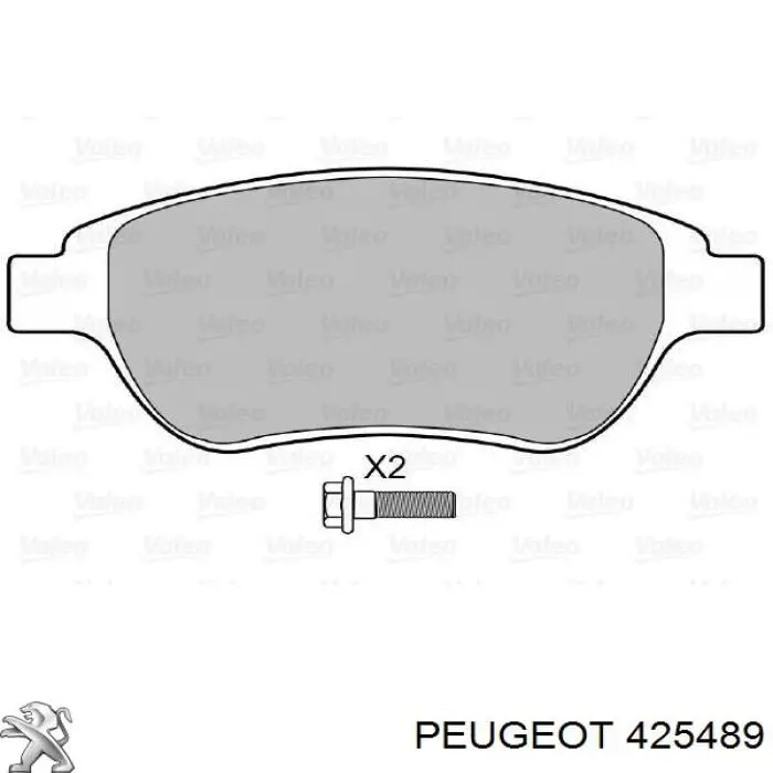 Передние тормозные колодки 425489 Peugeot/Citroen