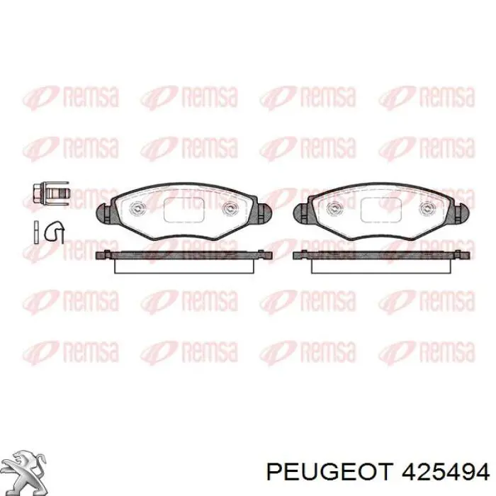Купить 425494 Peugeot/Citroen Колодки тормозные