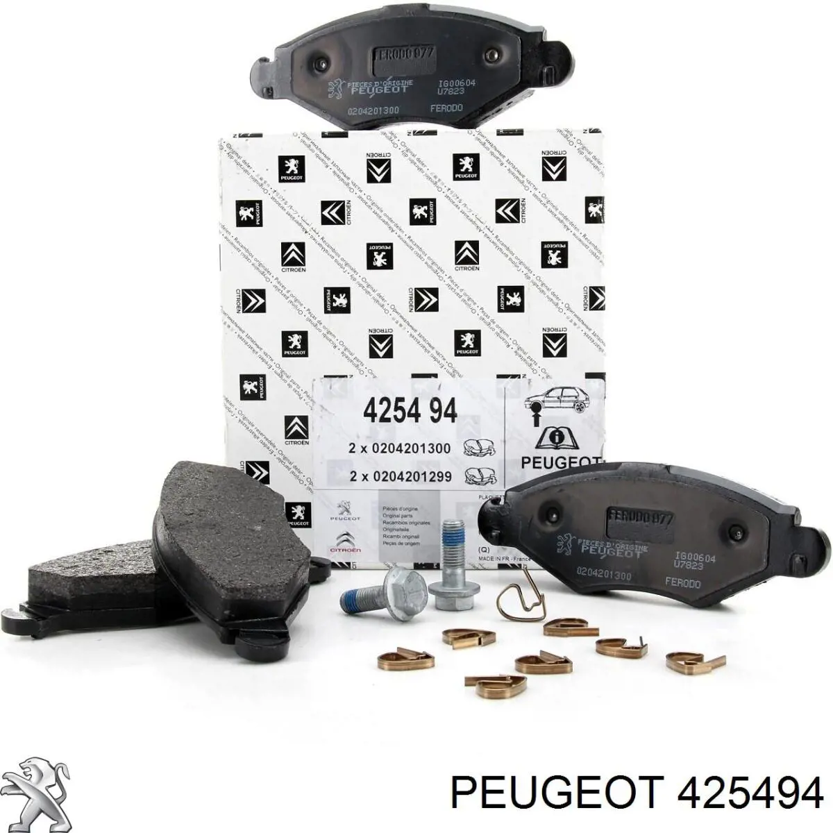 425494 Peugeot/Citroen колодки тормозные передние дисковые