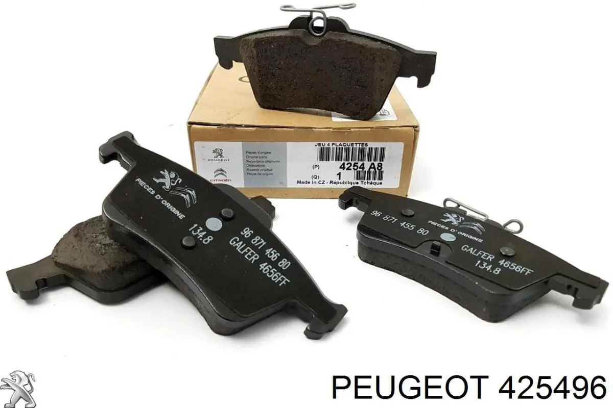 Передние тормозные колодки 425496 Peugeot/Citroen