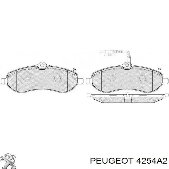 Купить 4254A2 Peugeot/Citroen Колодки тормозные