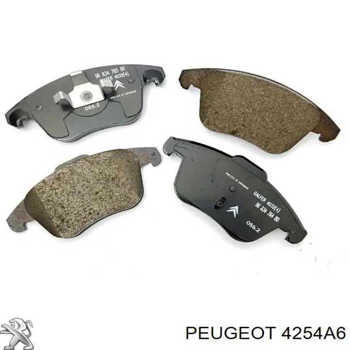 Передние тормозные колодки 4254A6 Peugeot/Citroen