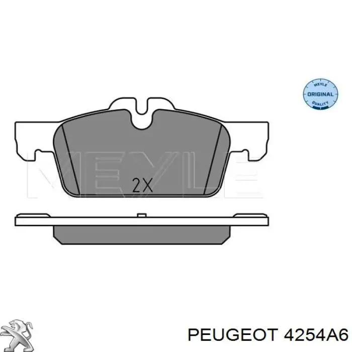 4254A6 Peugeot/Citroen Колодки передние