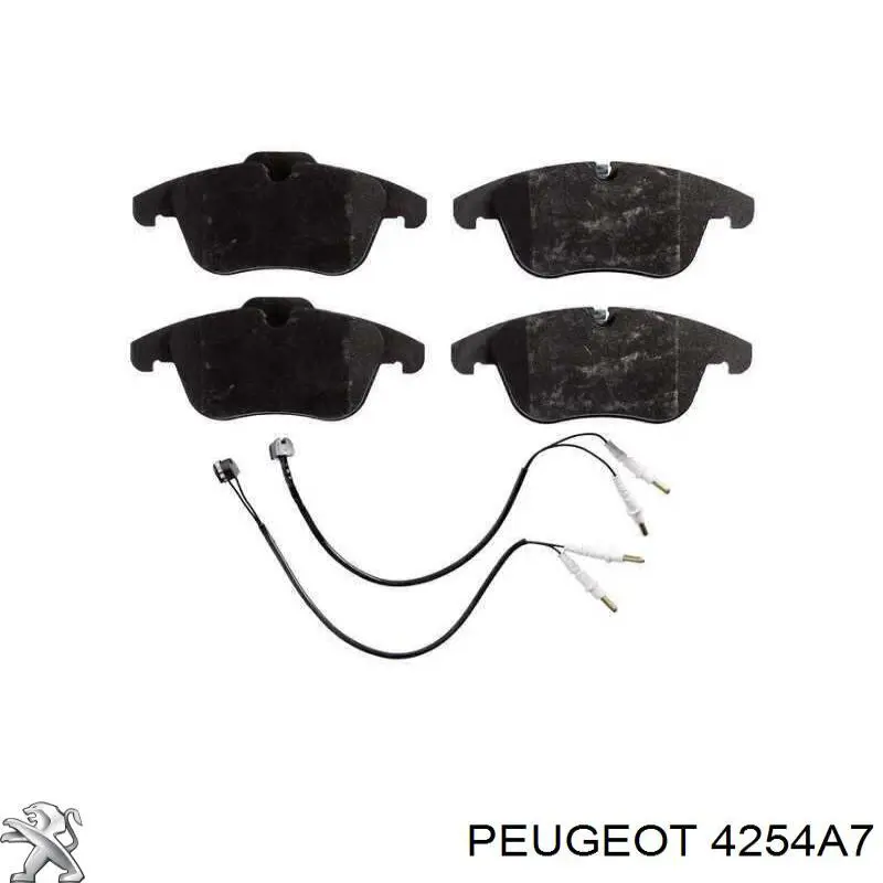 Передние тормозные колодки 4254A7 Peugeot/Citroen