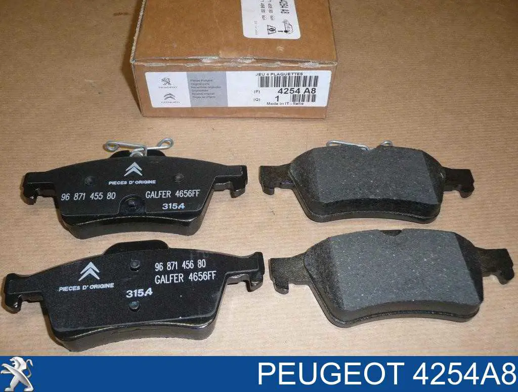 Задние тормозные колодки 4254A8 Peugeot/Citroen