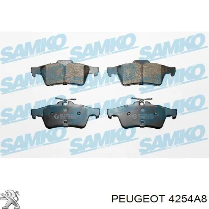 Купить 4254A8 Peugeot/Citroen Колодки тормозные задние, дисковые