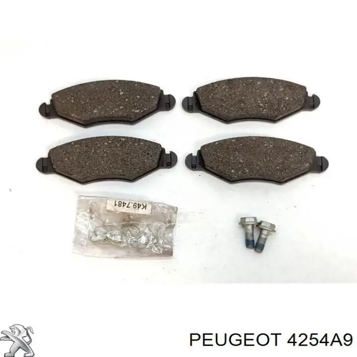 Тормозные колодки Peugeot/Citroen 4254A9