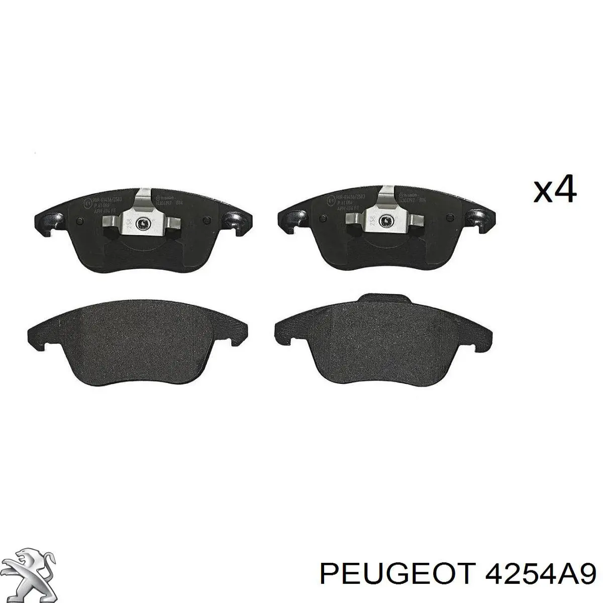 Колодки Peugeot/Citroen 4254A9 цена, от 29.38 USD
