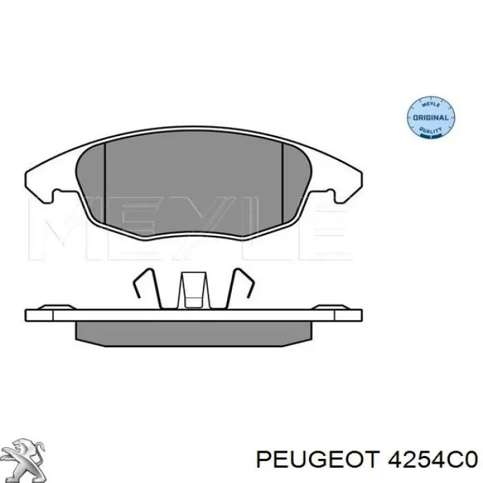 4254C0 Peugeot/Citroen Колодки передние