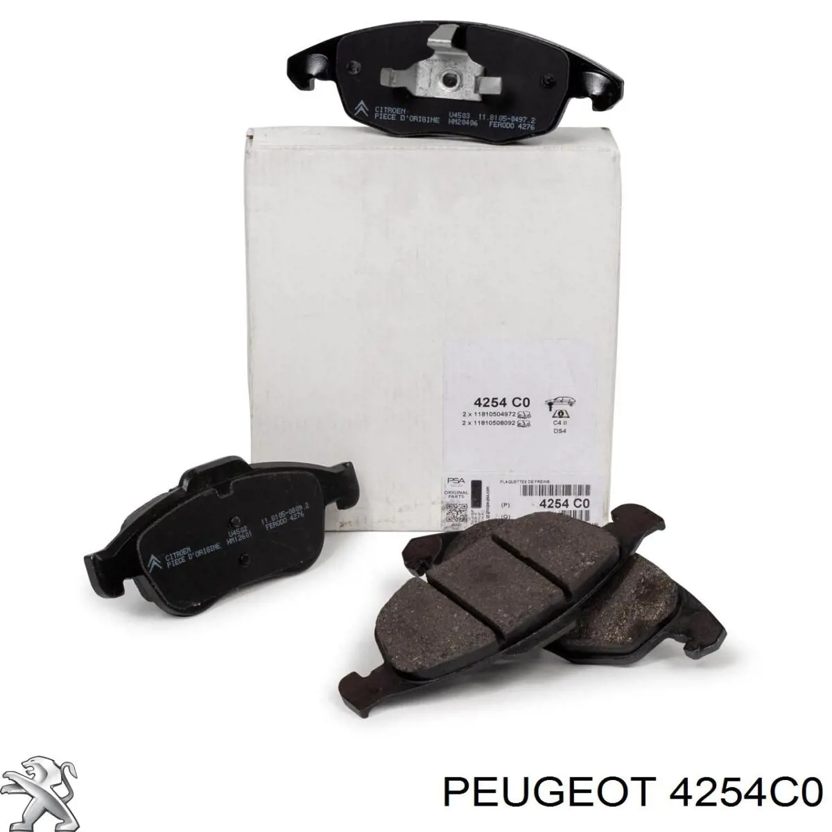 Колодки тормозные передние дисковые Peugeot/Citroen 4254C0