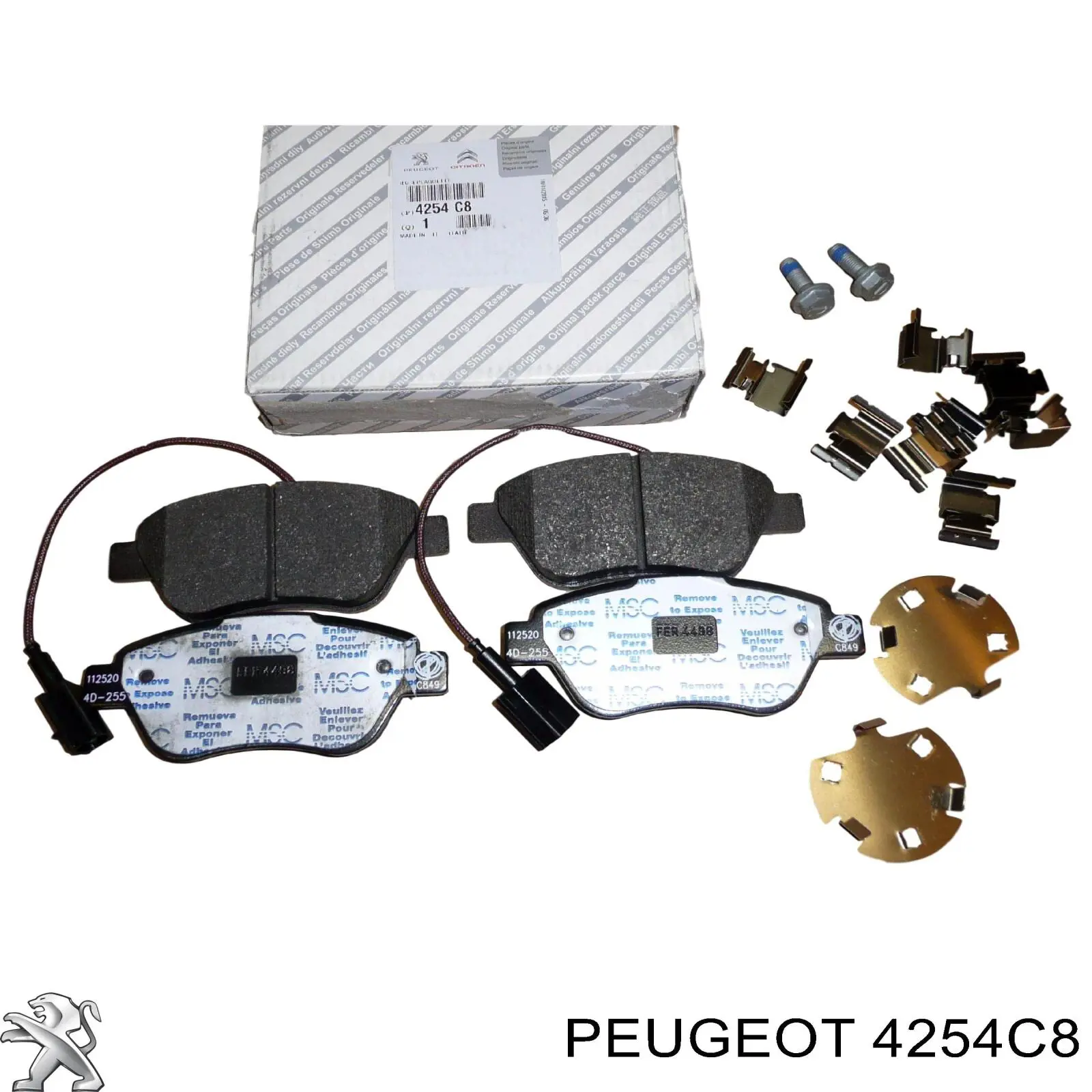 4254C8 Peugeot/Citroen передние тормозные колодки