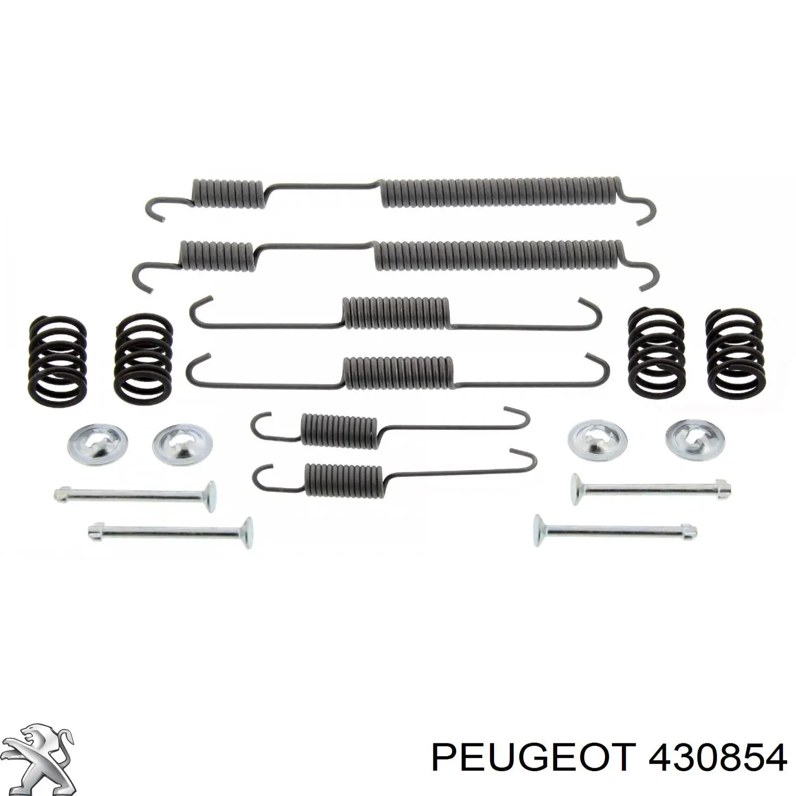 Kit de montaje, zapatas de freno traseras 430854 Peugeot/Citroen