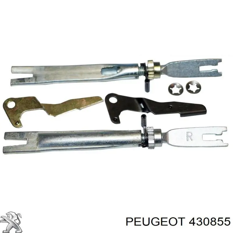 430855 Peugeot/Citroen монтажный комплект задних барабанных колодок