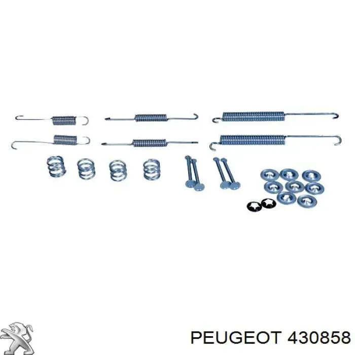 Kit de montaje, zapatas de freno traseras 430858 Peugeot/Citroen