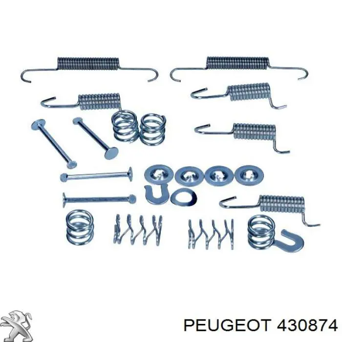 Kit de montaje, zapatas de freno traseras 430874 Peugeot/Citroen