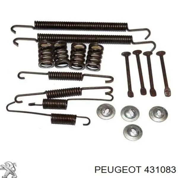 Mecanismo de aproximação (de auto-aproximação) das sapatas de tambor (kit de reparação levadiça) para Peugeot Partner (5F)