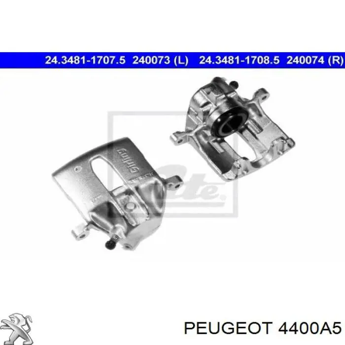 Суппорт тормозной передний левый 4400A5 Peugeot/Citroen