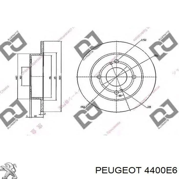 Супорт тормзной Peugeot/Citroen 4400E6 цена, от 32.19 USD