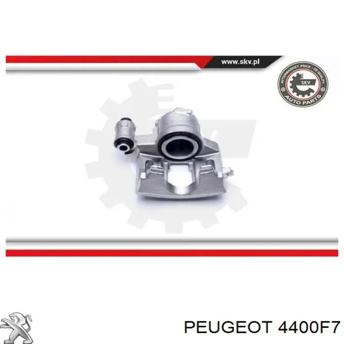 Суппорт тормозной передний правый 4400F7 Peugeot/Citroen