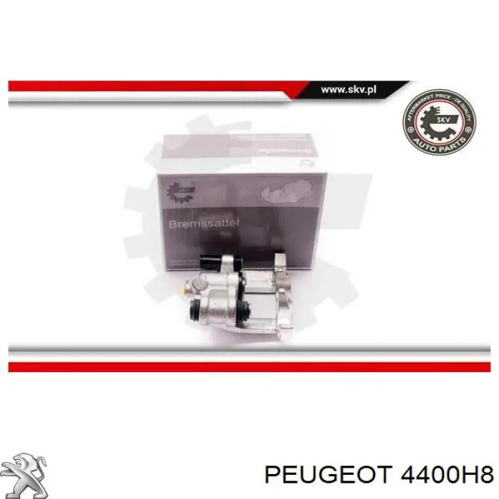 Суппорт тормозной левый задний Peugeot/Citroen 4400H8
