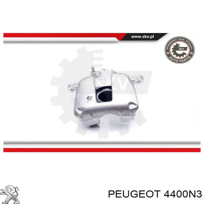 4400N3 Peugeot/Citroen suporte do freio dianteiro direito