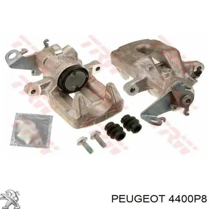 4400P8 Peugeot/Citroen суппорт тормозной задний левый