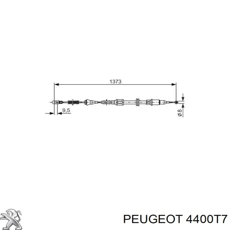 Купить 4400T7 Peugeot/Citroen Суппорт задний левый