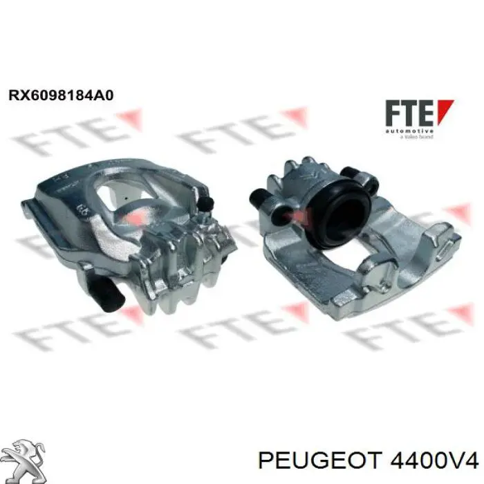 4400V4 Peugeot/Citroen suporte do freio dianteiro direito