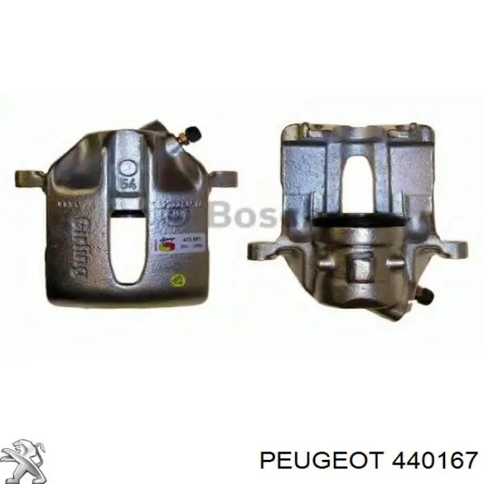 440167 Peugeot/Citroen Суппорт тормозной, передний, левый