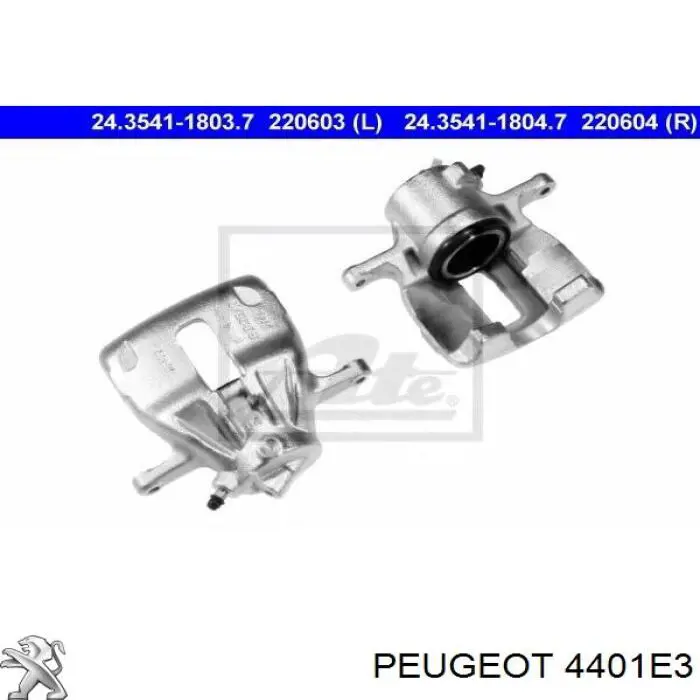 Суппорт тормозной передний правый 4401E3 Peugeot/Citroen