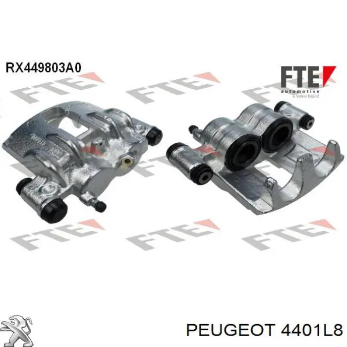 Купить 4401L8 Peugeot/Citroen Суппорт тормозной передний левый