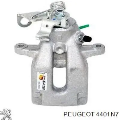 Suporte do freio traseiro direito 4401N7 Peugeot/Citroen