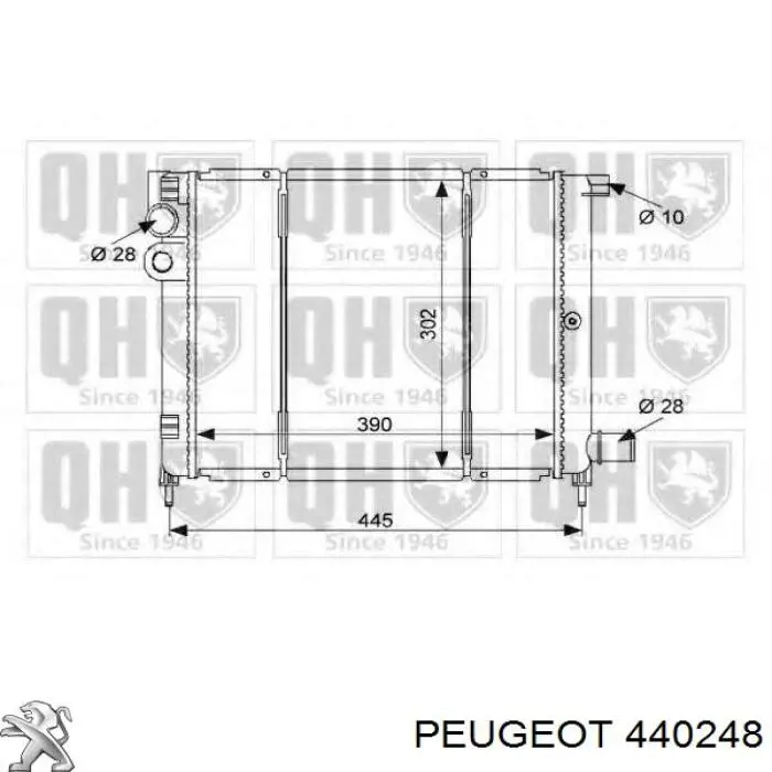 440248 Peugeot/Citroen Цилиндр тормозной колесный, задний